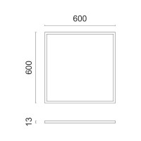 ΧΩΝΕΥΤO ΠΑΝΕΛ ΟΡΟΦΗΣ LED 40W 3000K