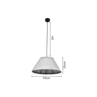 Inlight Acoustic Light 1xE27 Pendant Light D:43x25cm (4060)