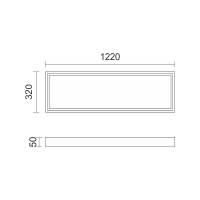 ΠΛΑΙΣΙΟ ΤΟΠΟΘΕΤΗΣΗΣ ΚΑΤΩ ΑΠΟ ΟΡΟΦΗ 1200x300