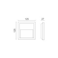 ΑΠΛΙΚΑ LED ΕΞΩΤΕΡΙΚΟΥ ΧΩΡΟΥ 1.5W 4000K