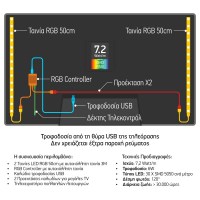 TV BACKLIGHT KIT 7.2W RGB