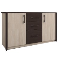 Μπουφές Scarlet 136x46x82εκ με MDF Διακόσμηση Σονόμα-Βέγκε